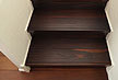 品番:wm-step-110116 ウォールナット・モカ 無垢フローリング 階段材 施工画像 床材品番:WM（段板部材 蹴込板部材 段鼻部材加工 框材 オイル塗装）